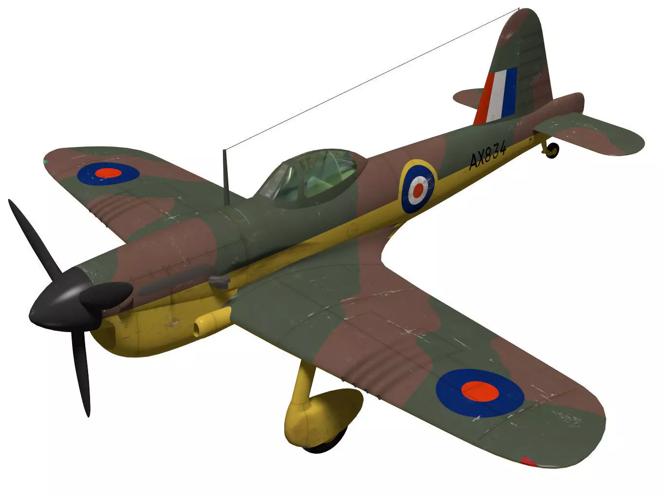 Miles M20 3D model_0