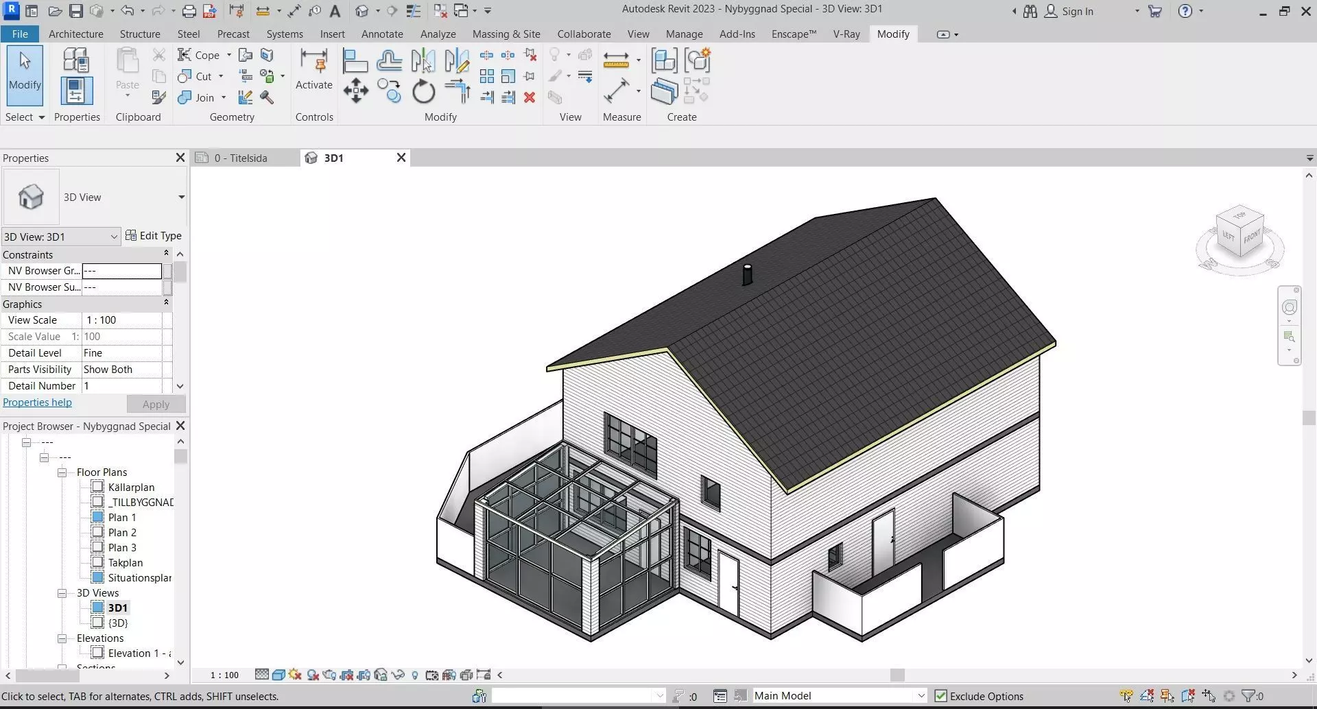 Swedish House 3D model_0