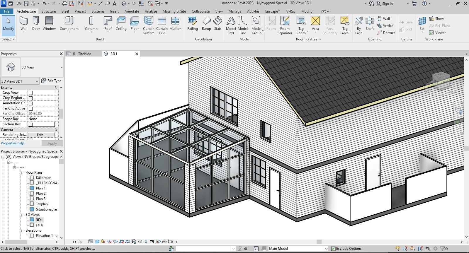 Swedish House 3D model_5