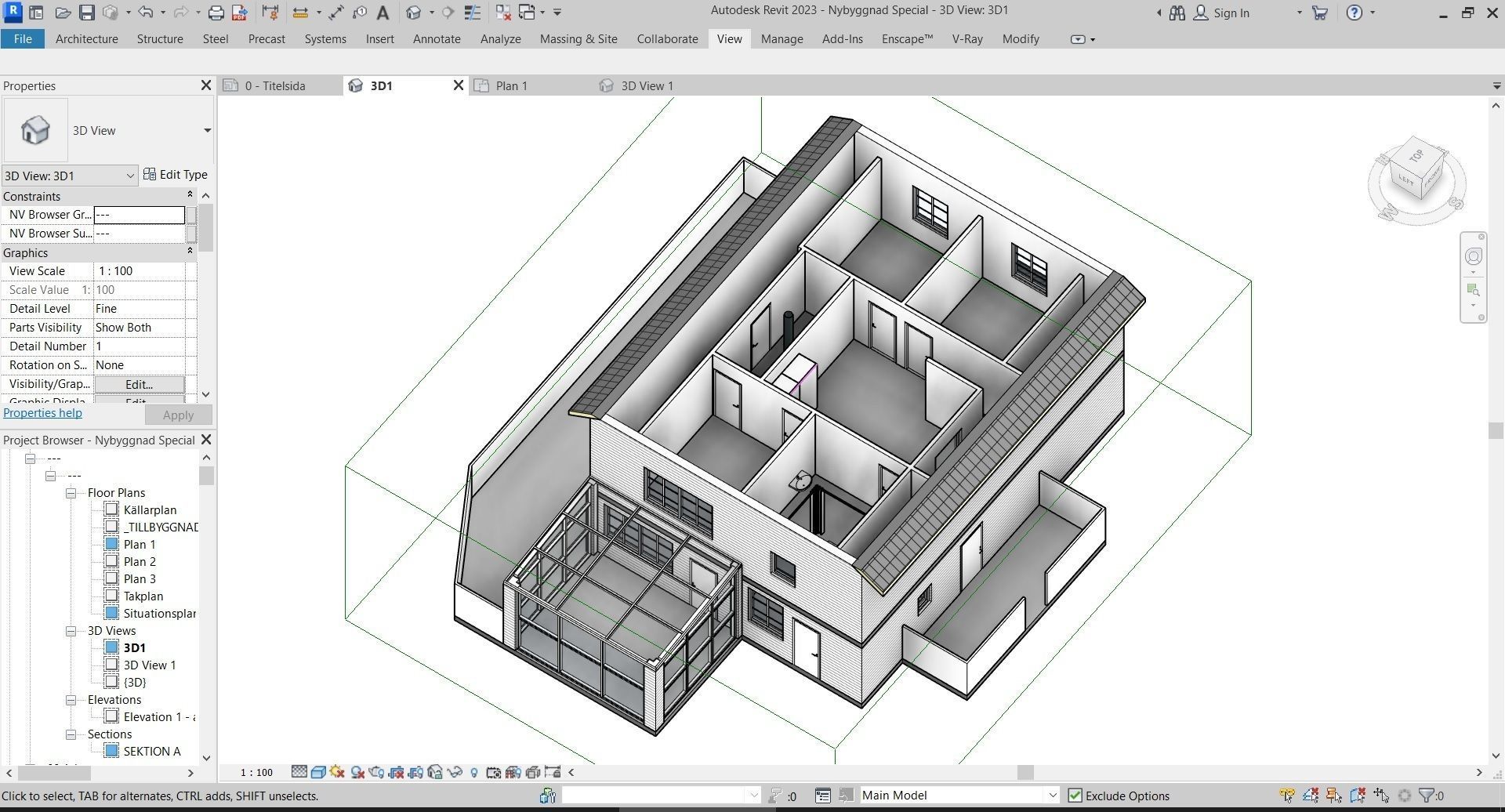 Swedish House 3D model_8