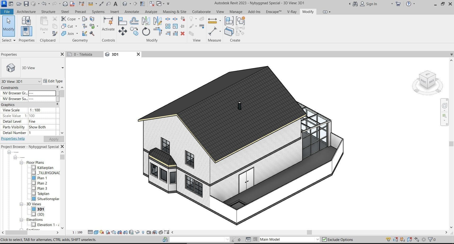 Swedish House 3D model_1
