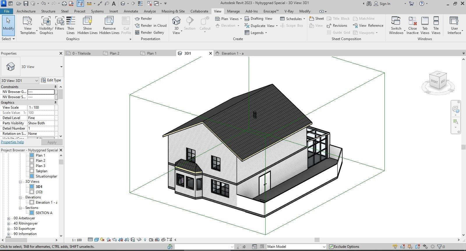 Swedish House 3D model_6