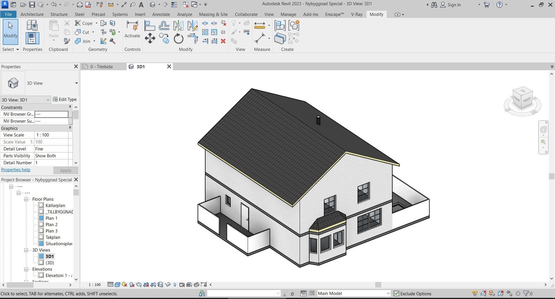 Swedish House 3D model_3