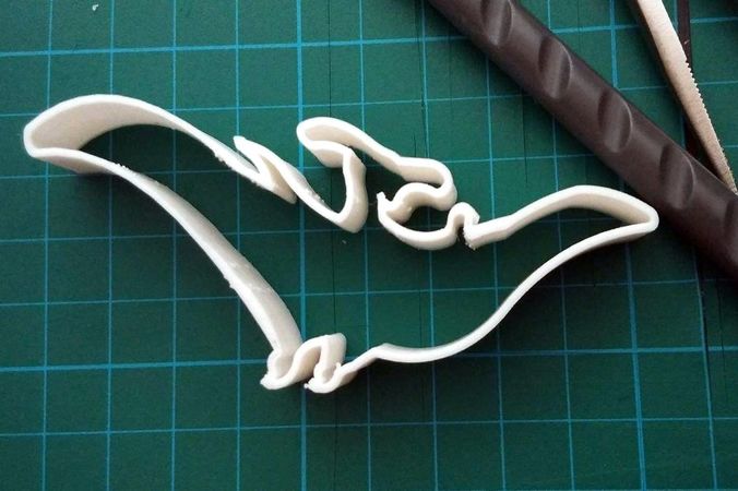 Dino Pterodactyl cookie cutter 3D print model