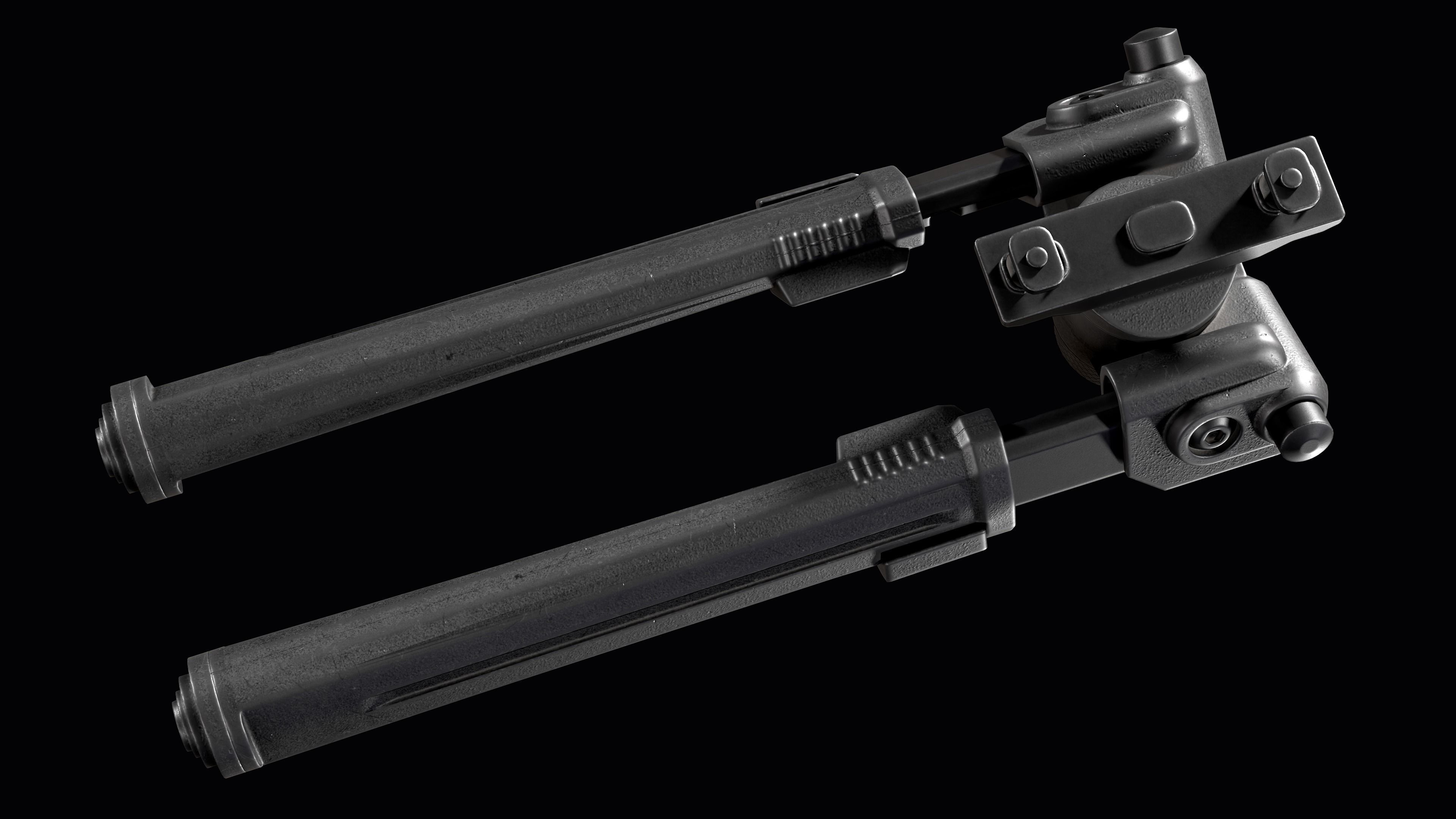 Magpul Bipod M-LOK Low-poly 3D model_10