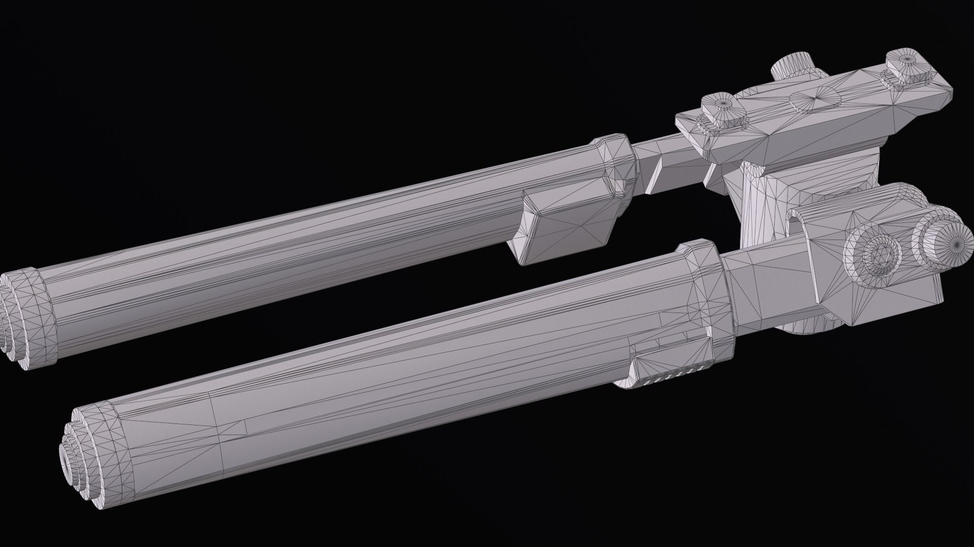 Magpul Bipod M-LOK Low-poly 3D model_12