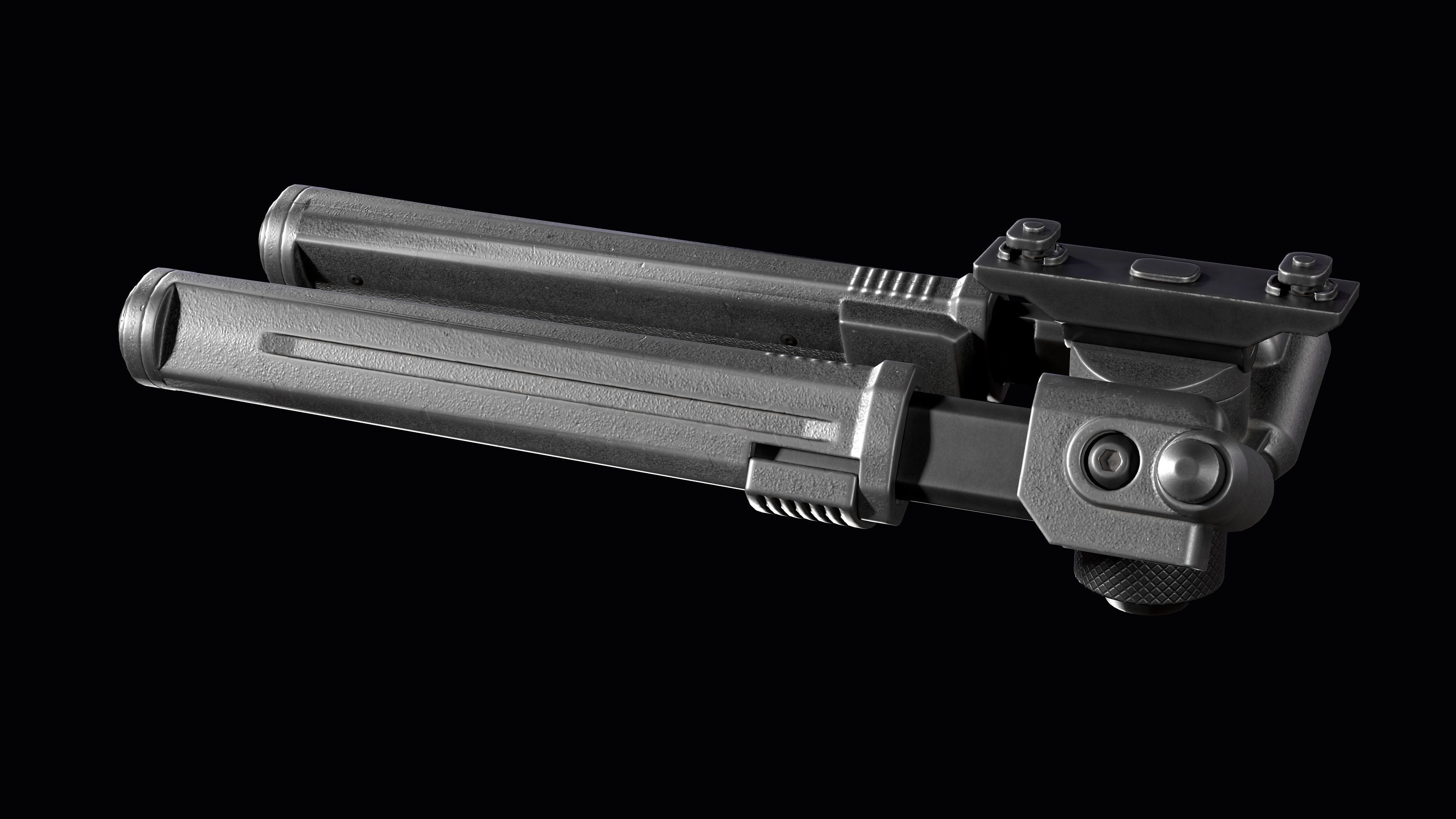 Magpul Bipod M-LOK Low-poly 3D model_7