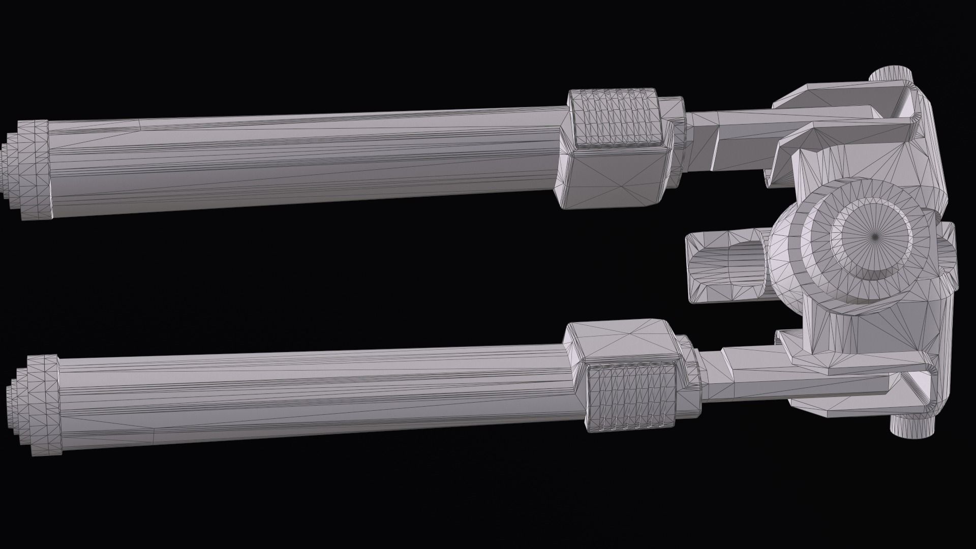 Magpul Bipod M-LOK Low-poly 3D model_13