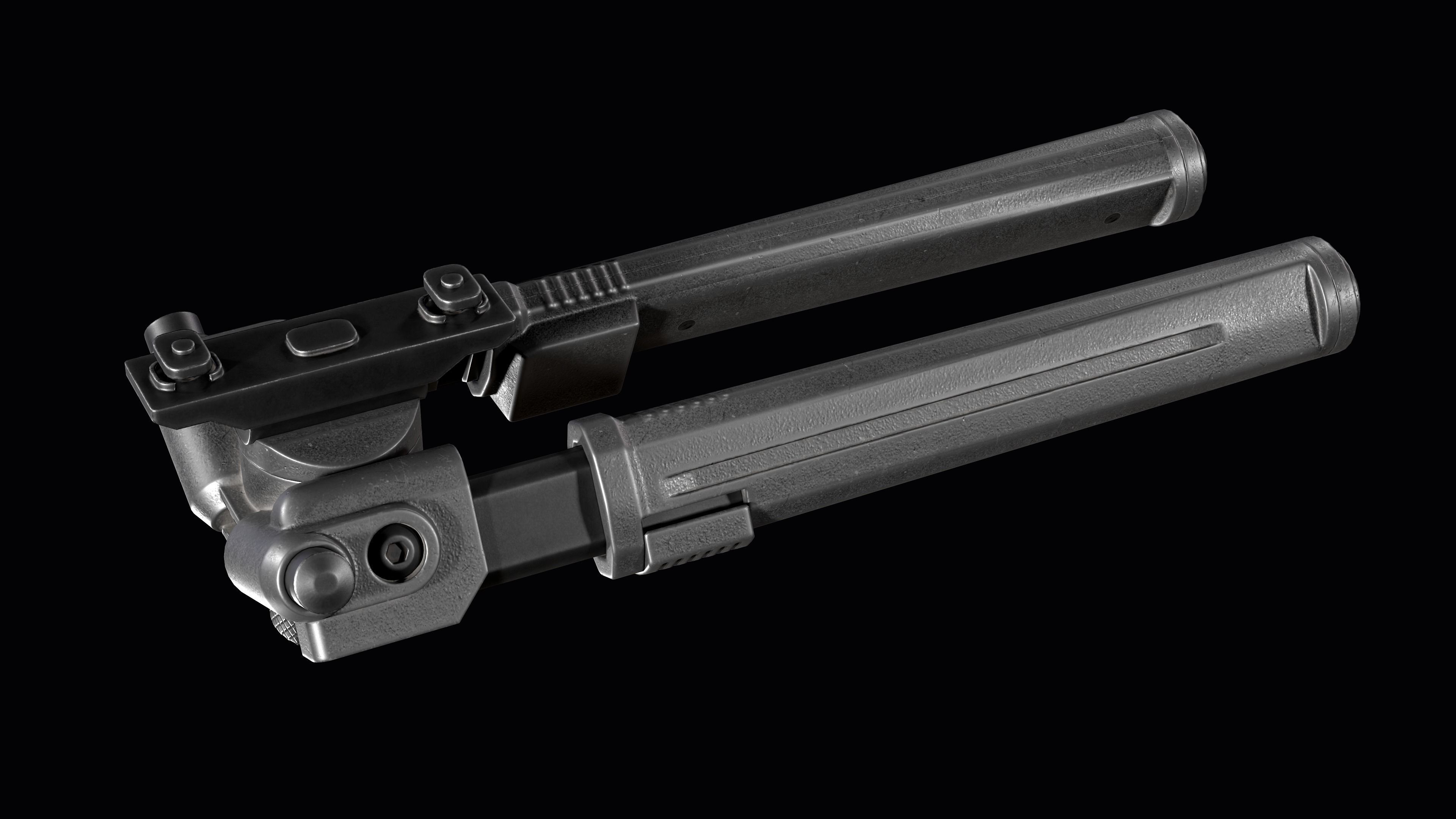 Magpul Bipod M-LOK Low-poly 3D model_8