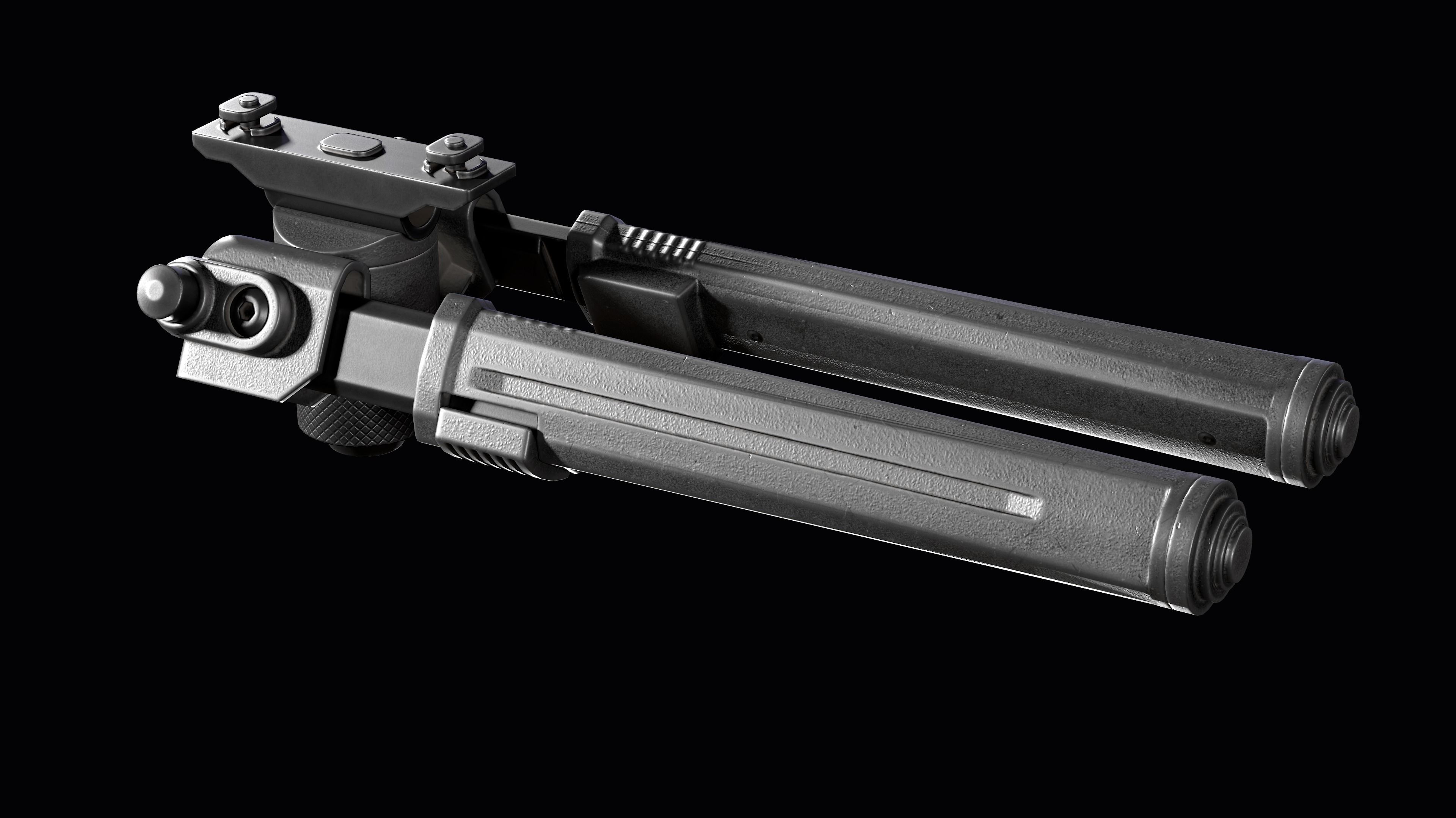 Magpul Bipod M-LOK Low-poly 3D model_9