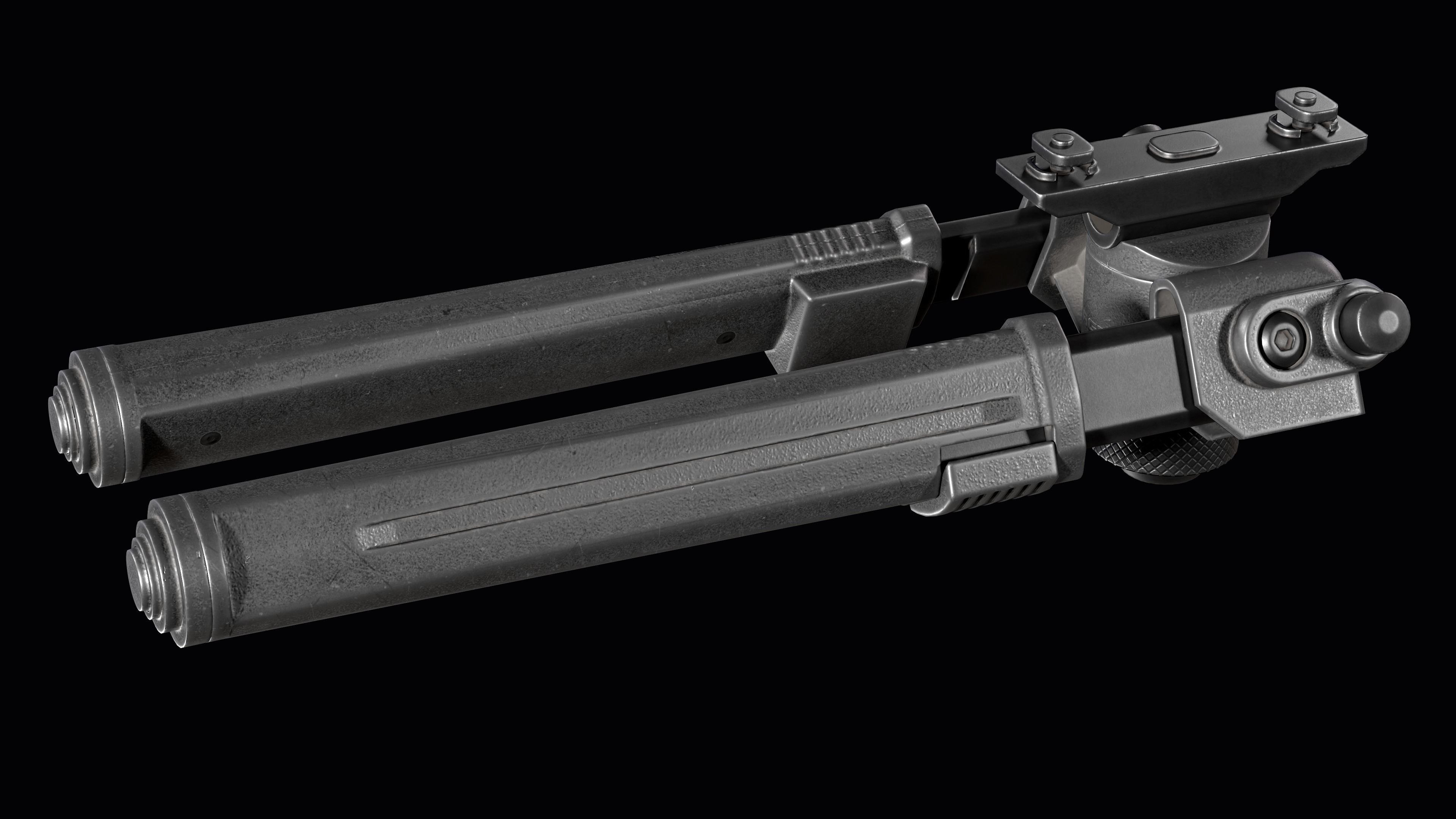 Magpul Bipod M-LOK Low-poly 3D model_6
