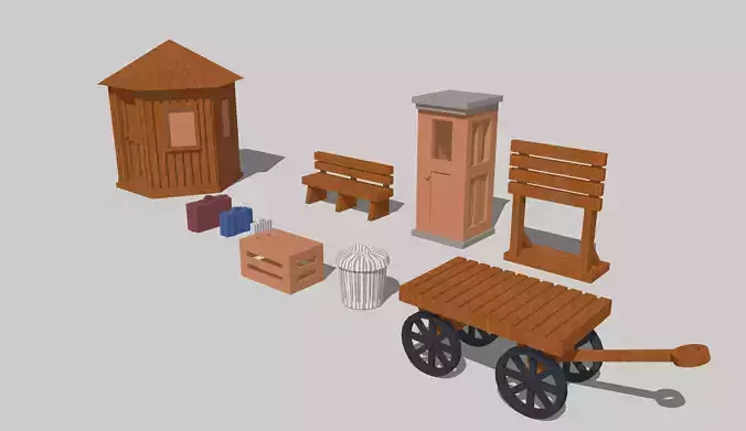 Station Park Accessories Set by Outland Models