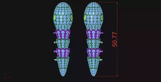 earrings sneck 3D print model