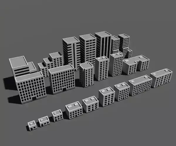 Voxel City Building Bundle