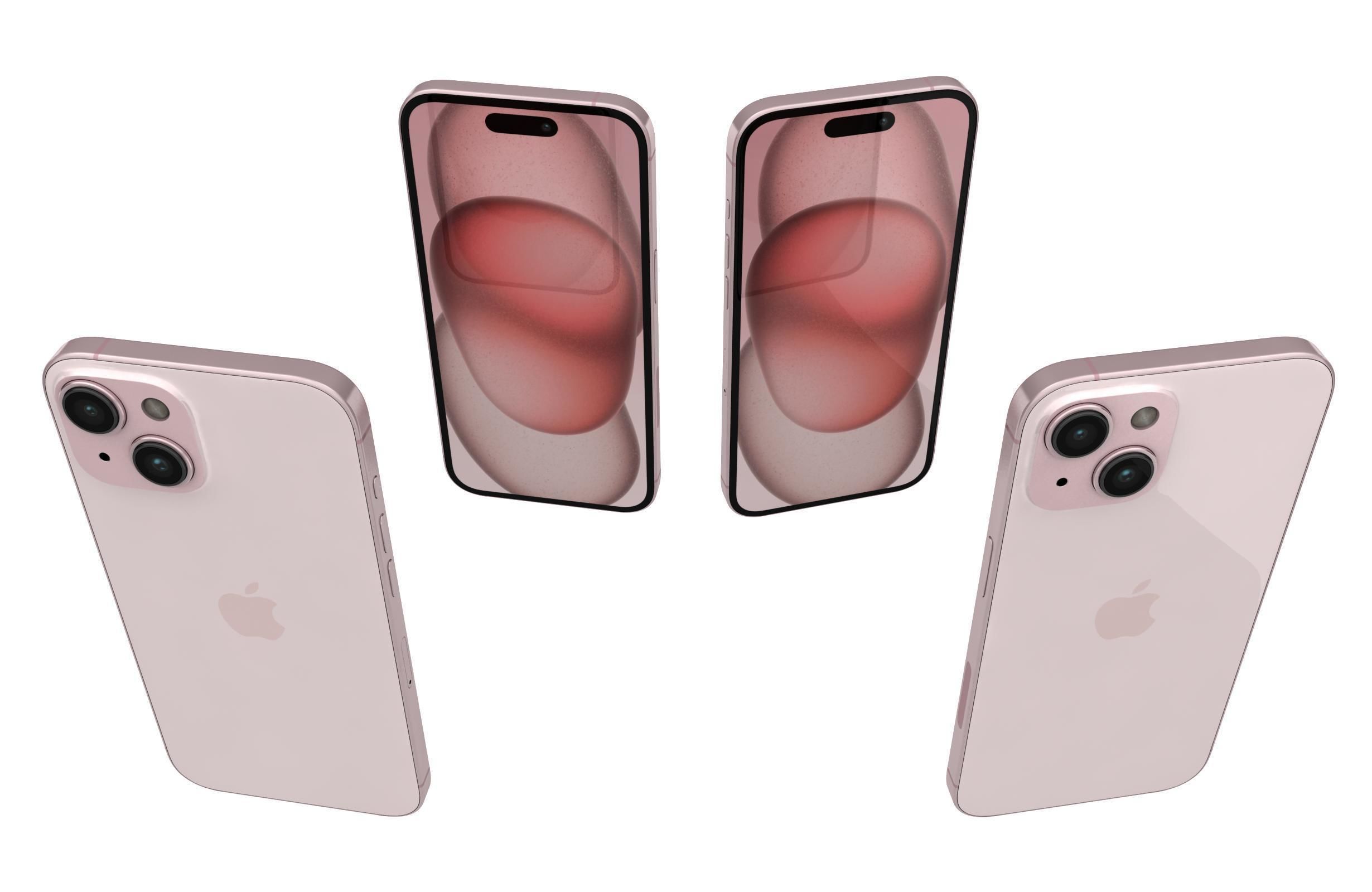 Apple iPhone 15 All Colors 3D model_5
