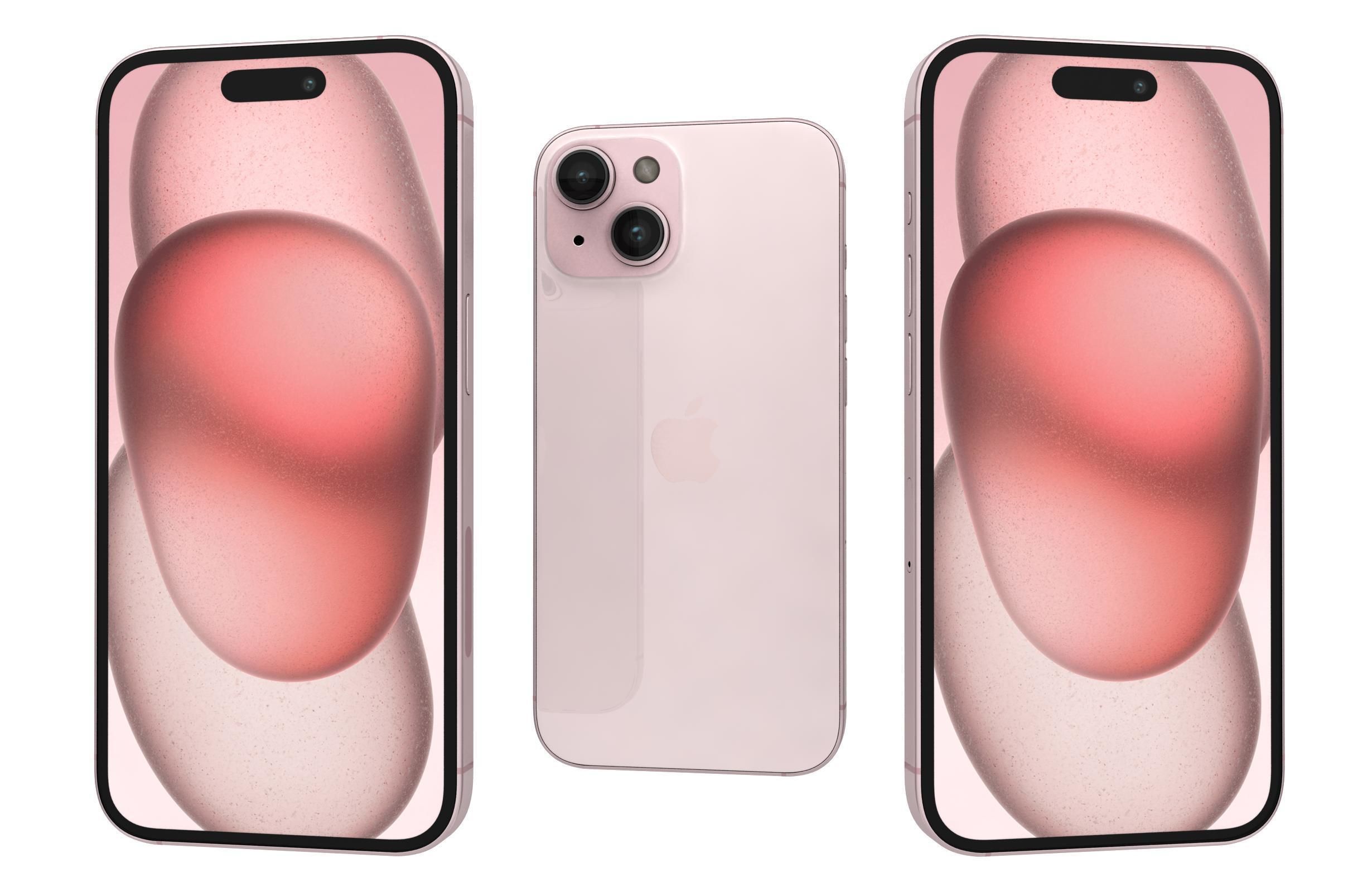 Apple iPhone 15 All Colors 3D model_1