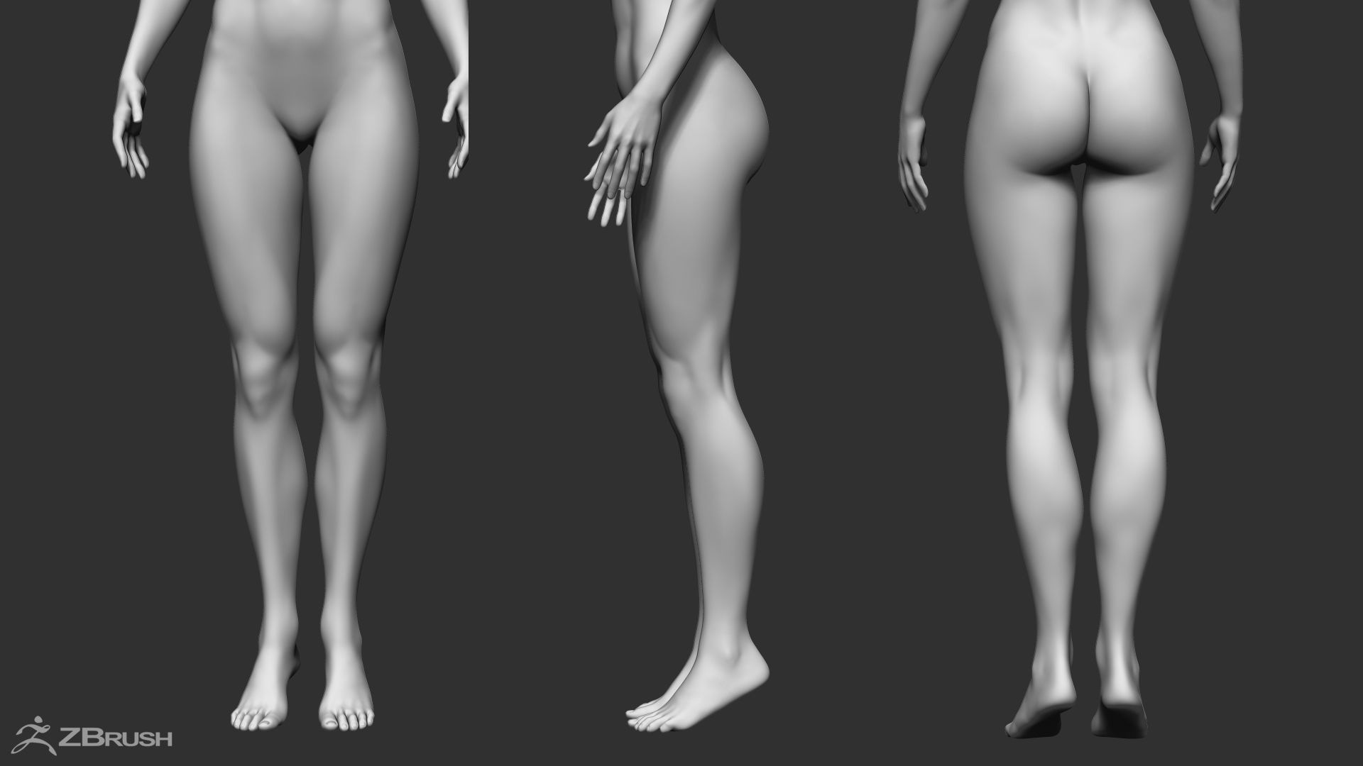 Superhero Basemesh Set  3D model_4