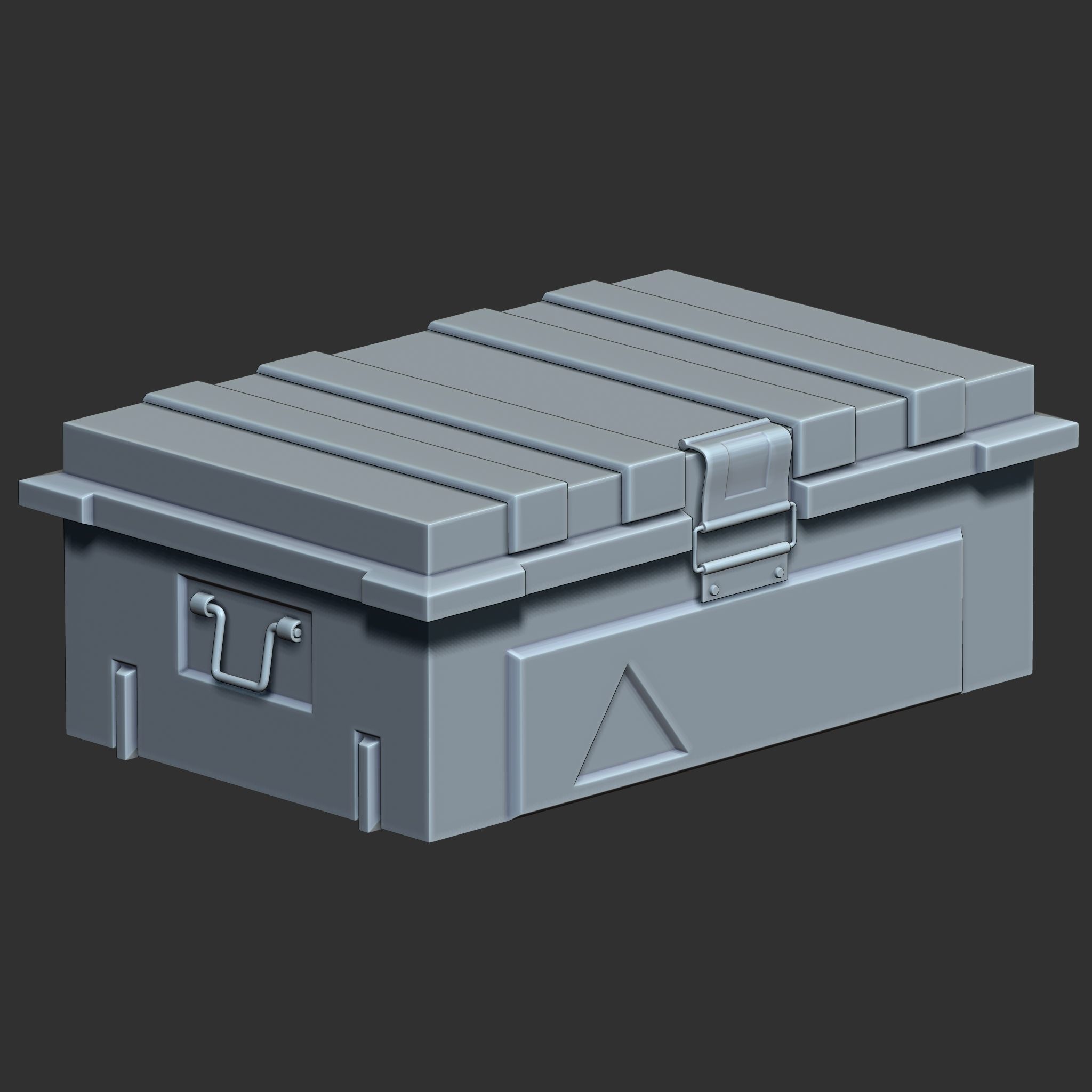 Sci-Fi Box Base Mesh Pack Low-poly 3D model_11