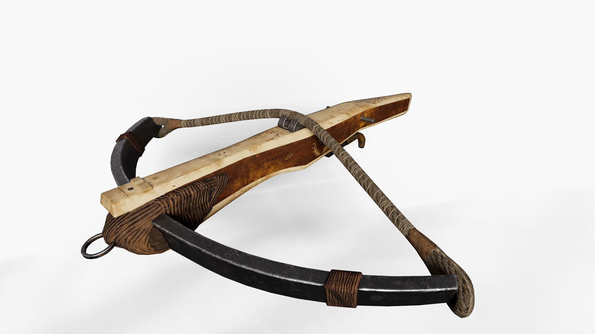 Realistic Medieval Crossbow - Game and Film Ready 3D Model Low-poly 3D model_7