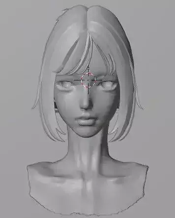 Hair 5 and 9 color texture cute messy y2k bun