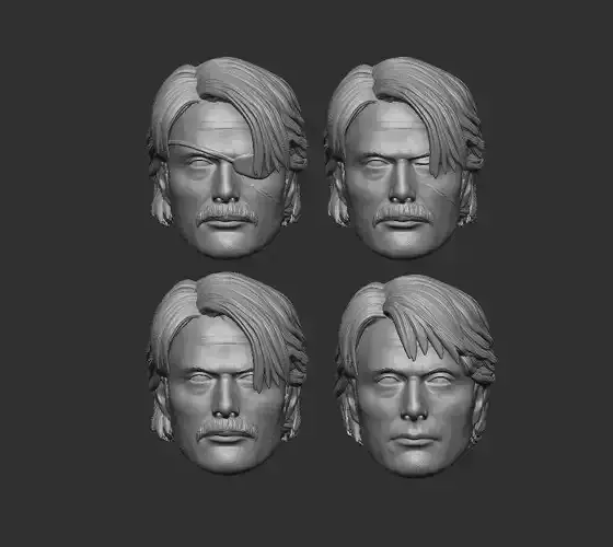 Mads Mikkelsen Death Stranding and Polar Headsculpt