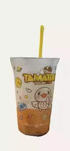 Toa bin orange ice drink soda thee 