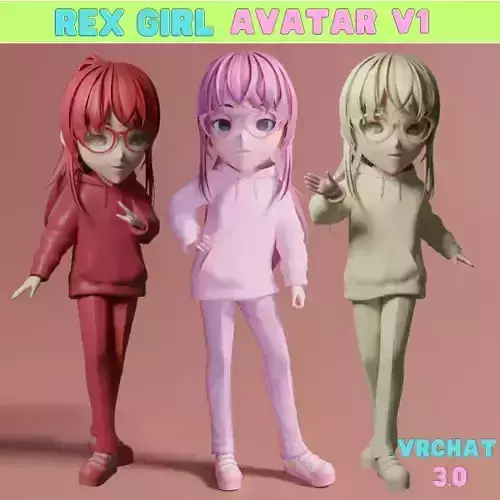 VrChat Avatar Rex Girl V1