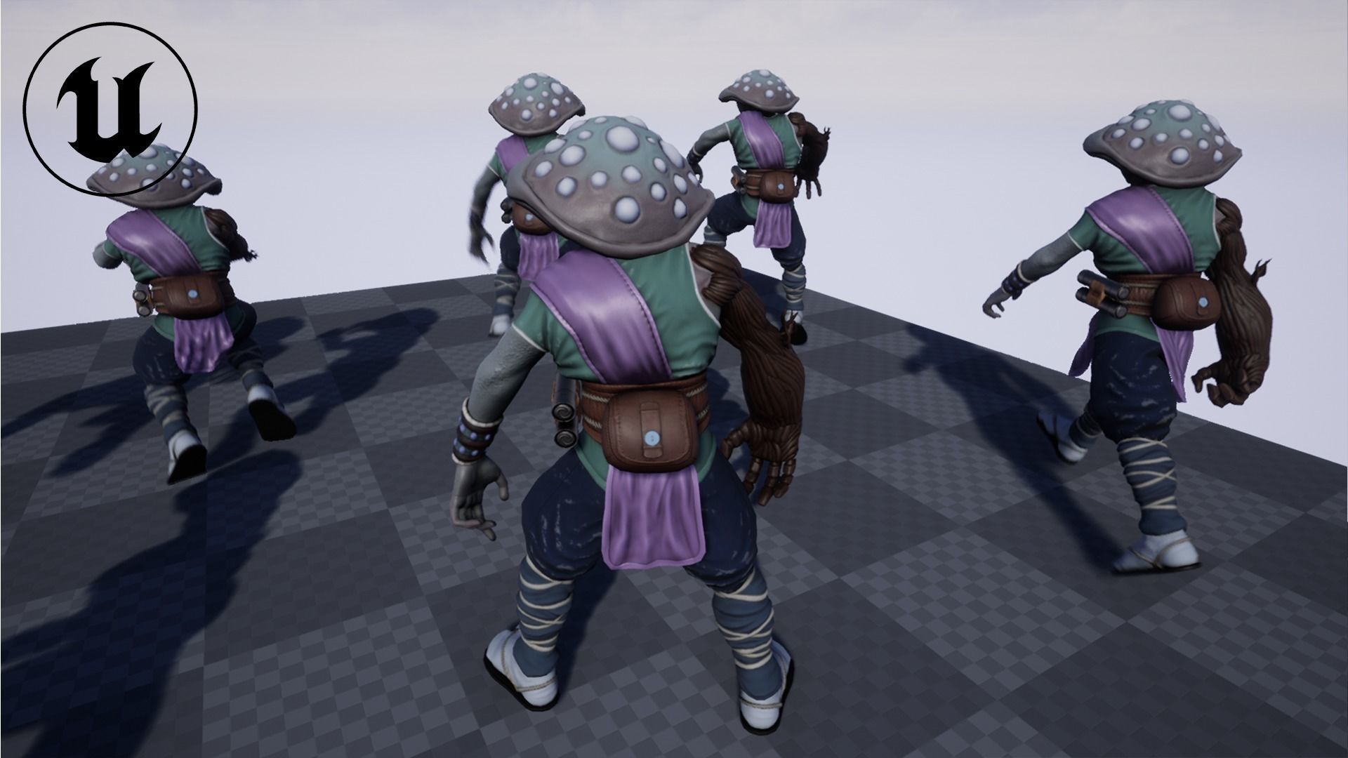 MushRoom Low-poly 3D model_9