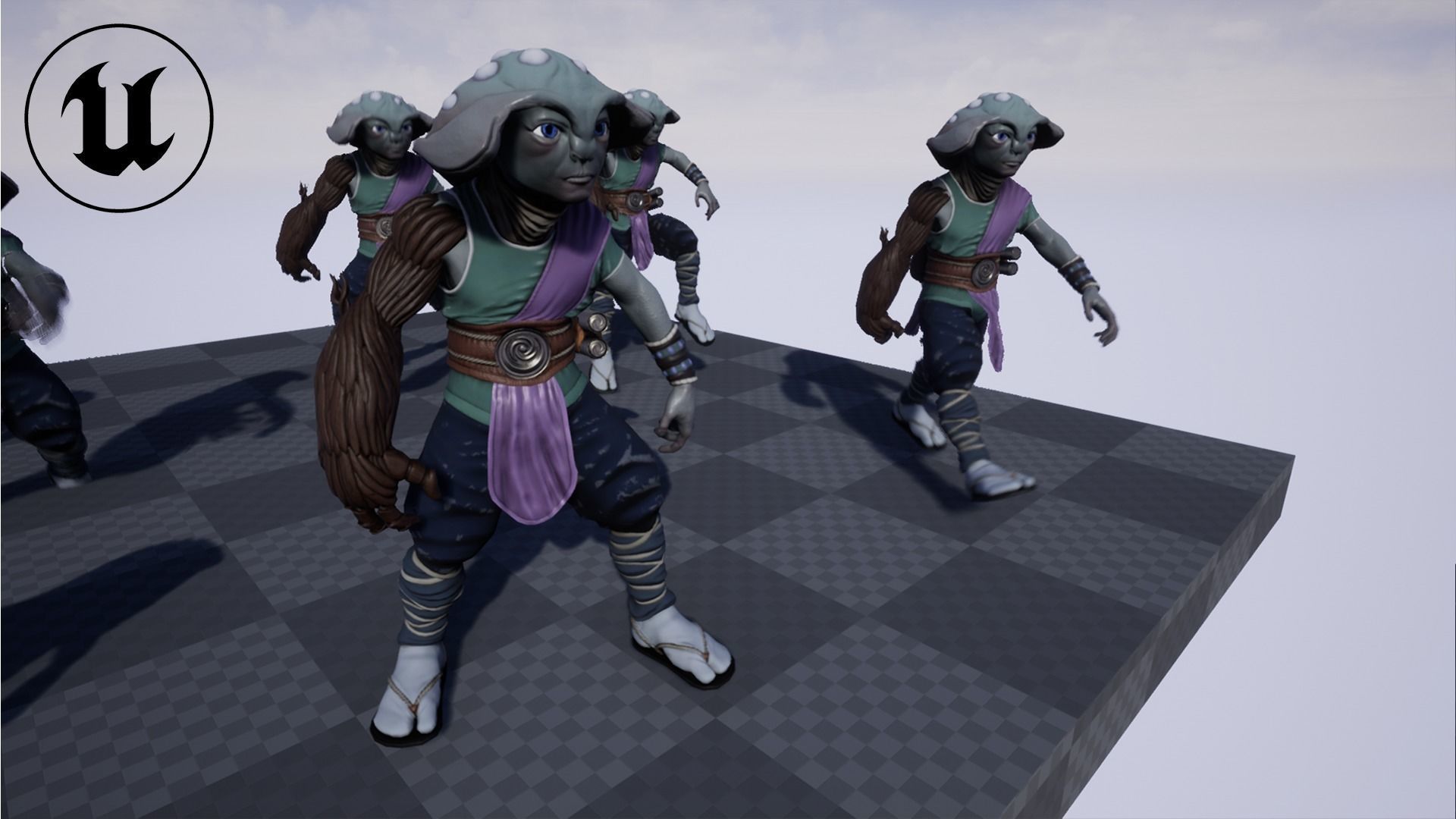 MushRoom Low-poly 3D model_8