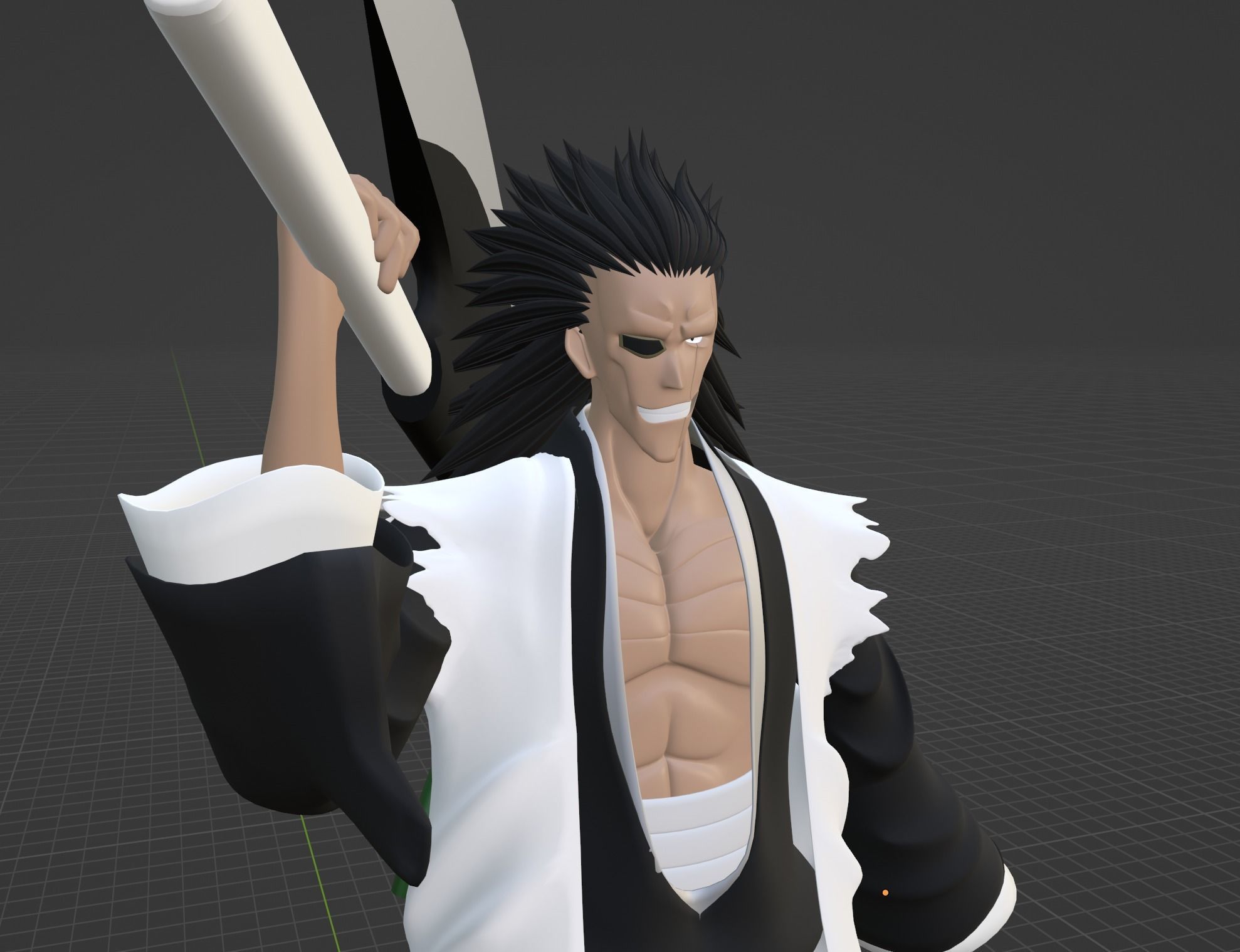 Kenpachi Zaraki - Bleach 3D model_7