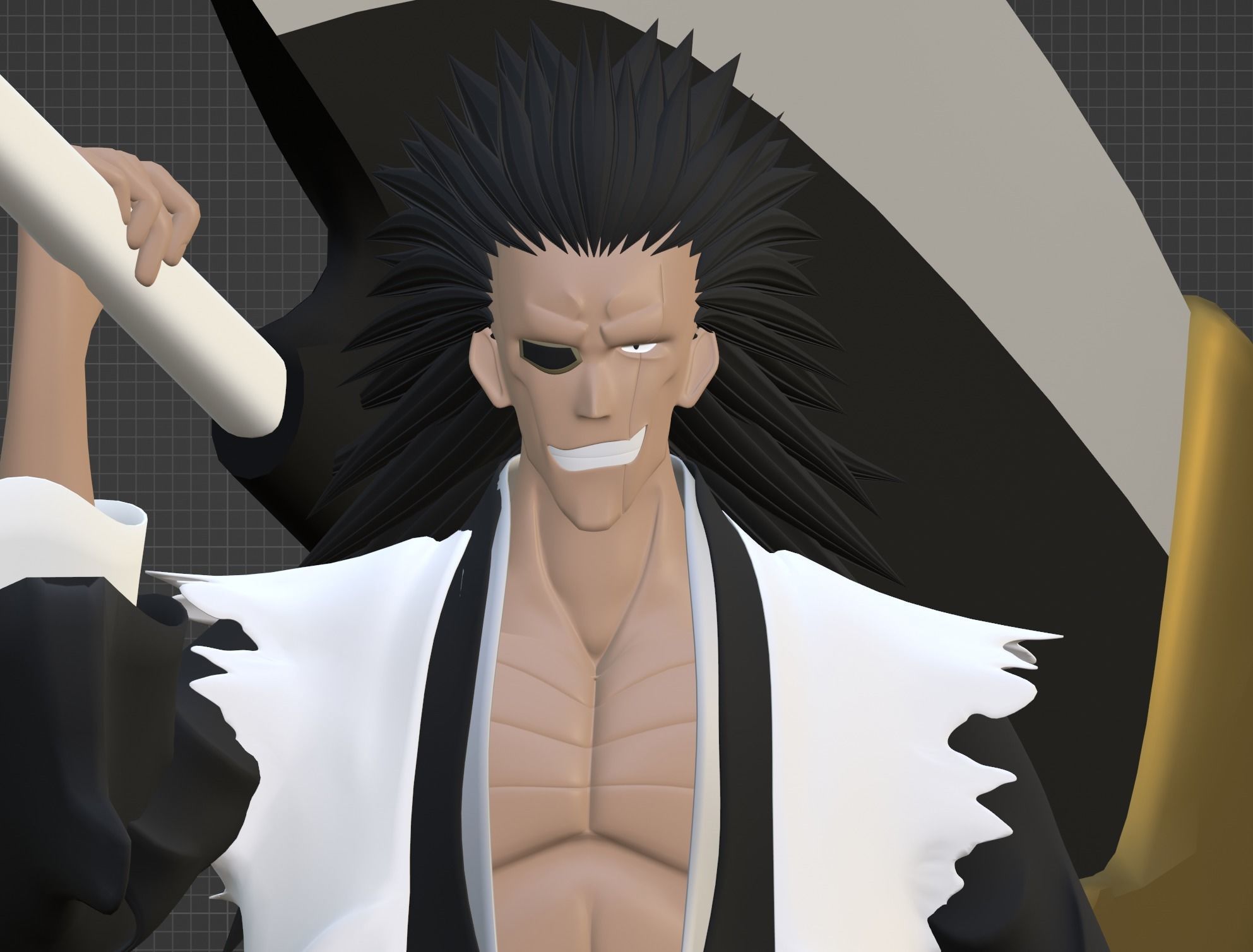 Kenpachi Zaraki - Bleach 3D model_8