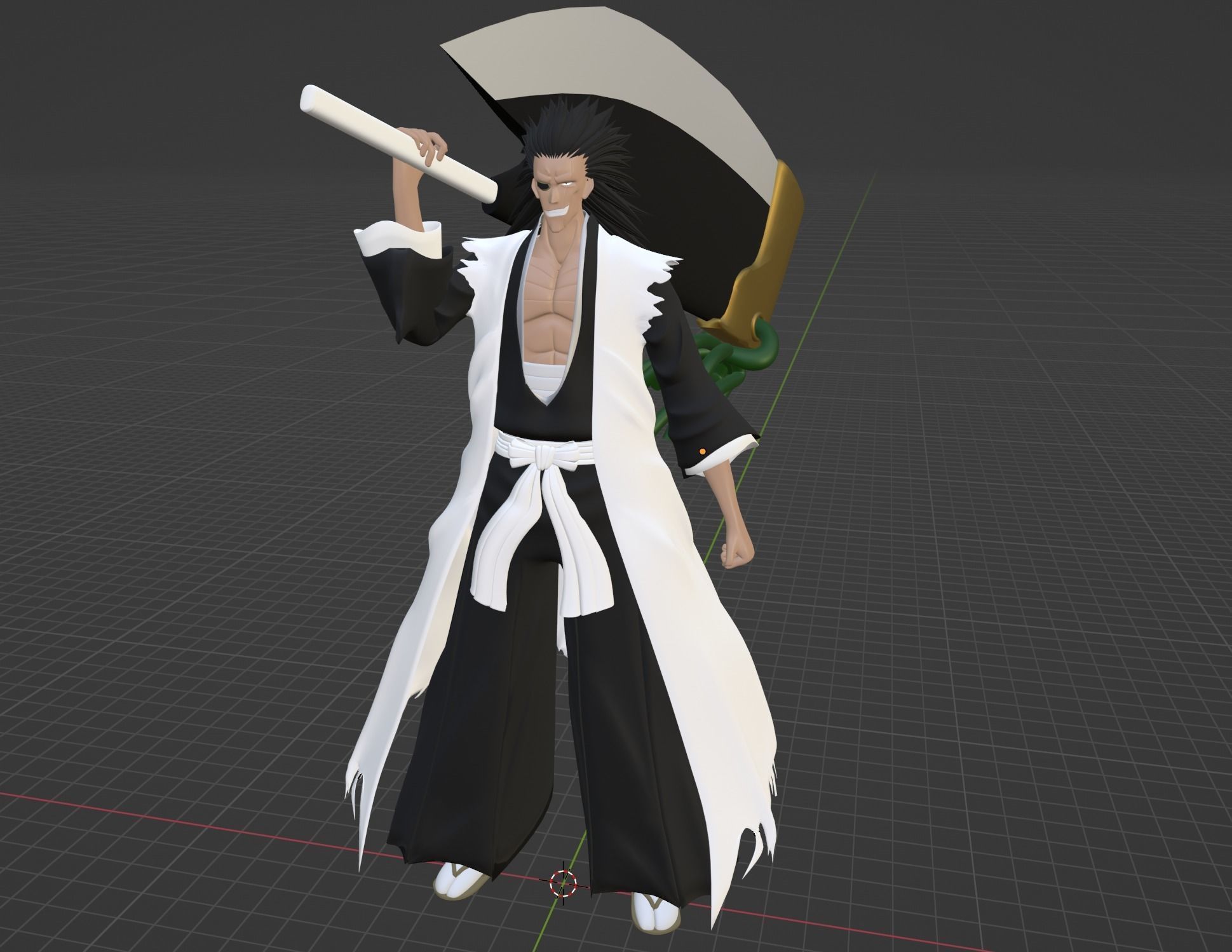 Kenpachi Zaraki - Bleach 3D model_9