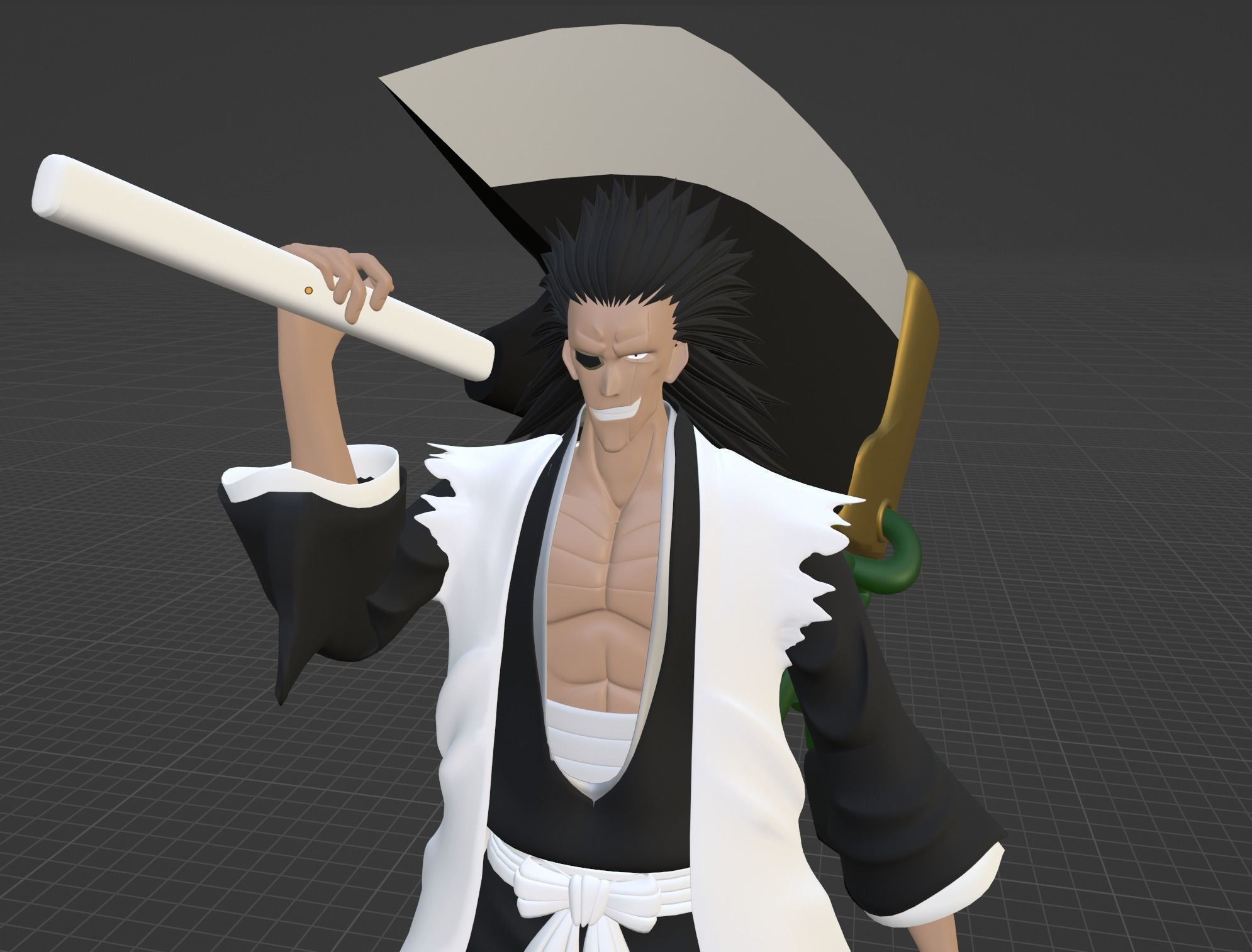 Kenpachi Zaraki - Bleach 3D model_5