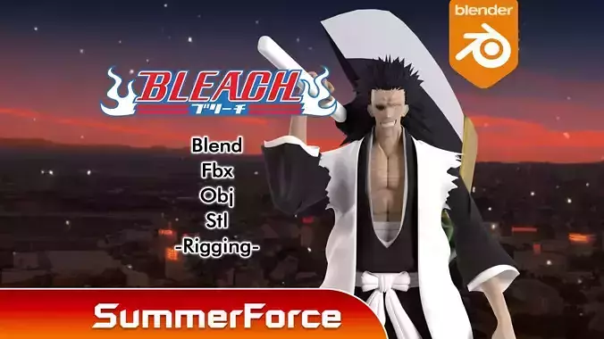 Kenpachi Zaraki - Bleach 3D model