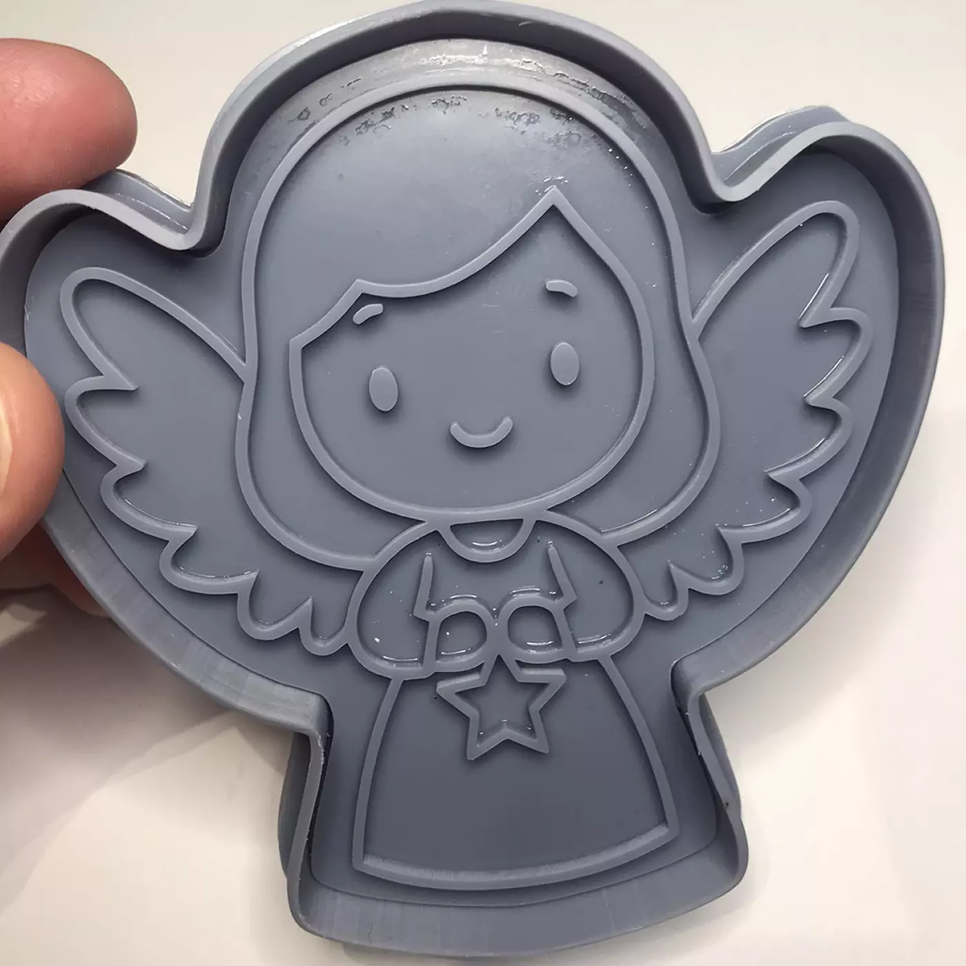 Christmas angel cookie cutter  Free 3D print model_0