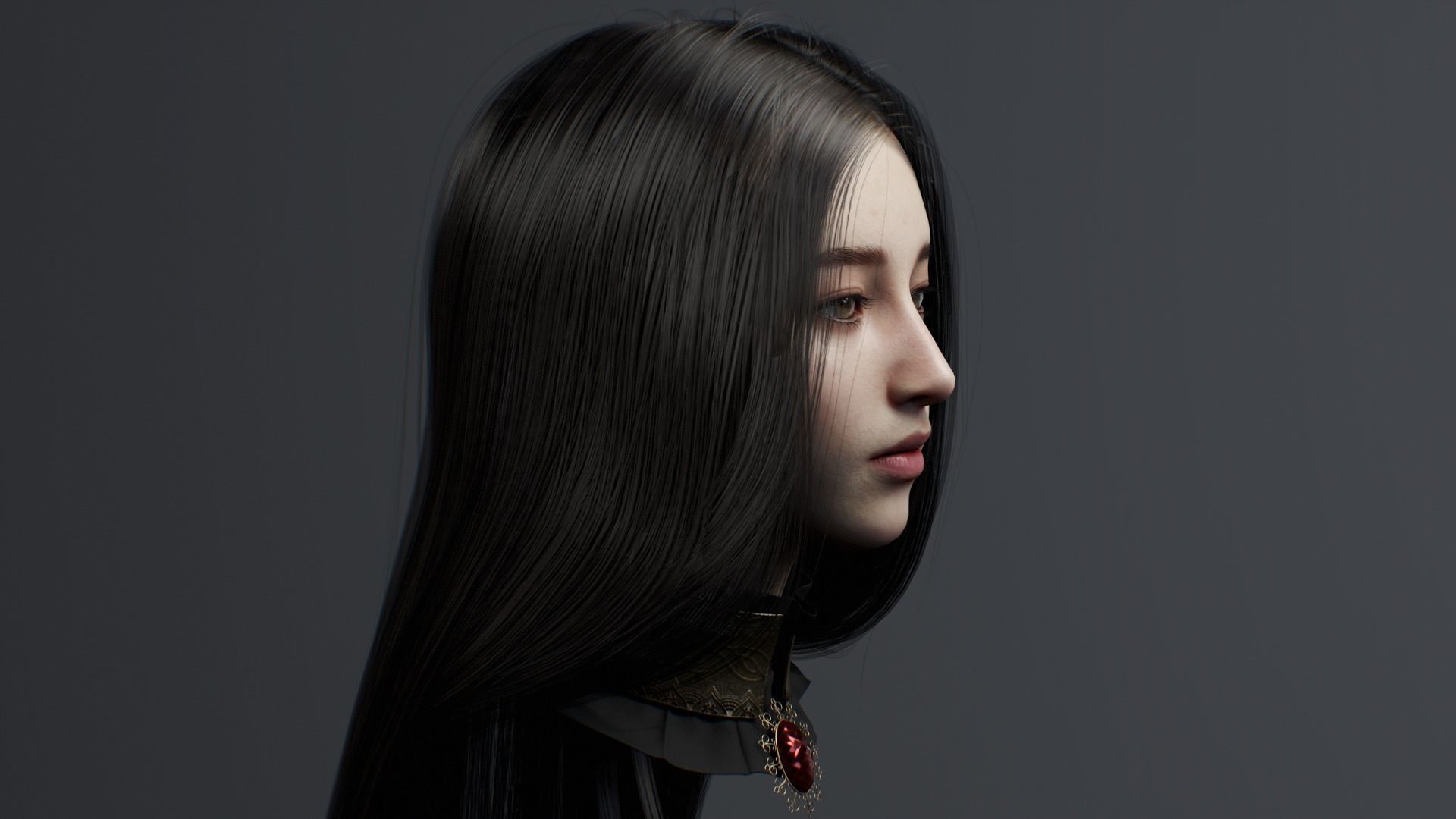 3D model Beautiful 3D Female Head and Bonus VR / AR / low-poly | CGTrader
