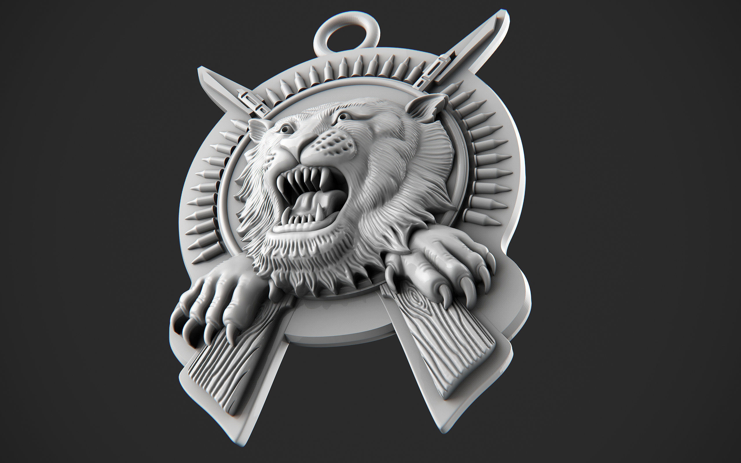 Tiger 3D print model_7