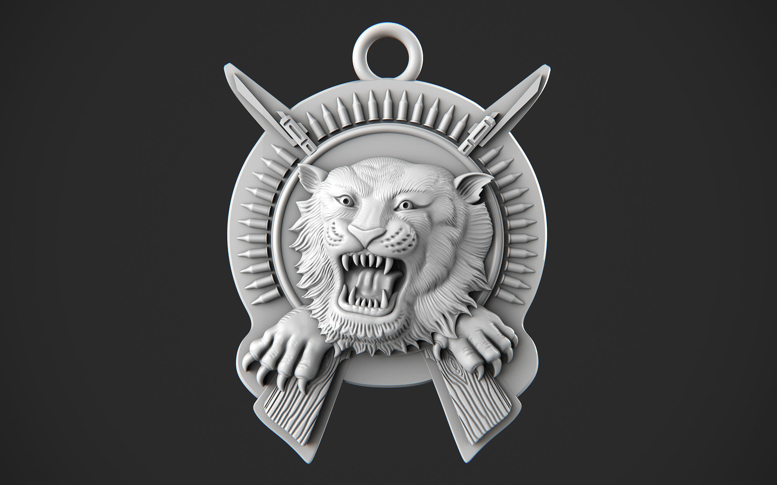 Tiger 3D print model_6