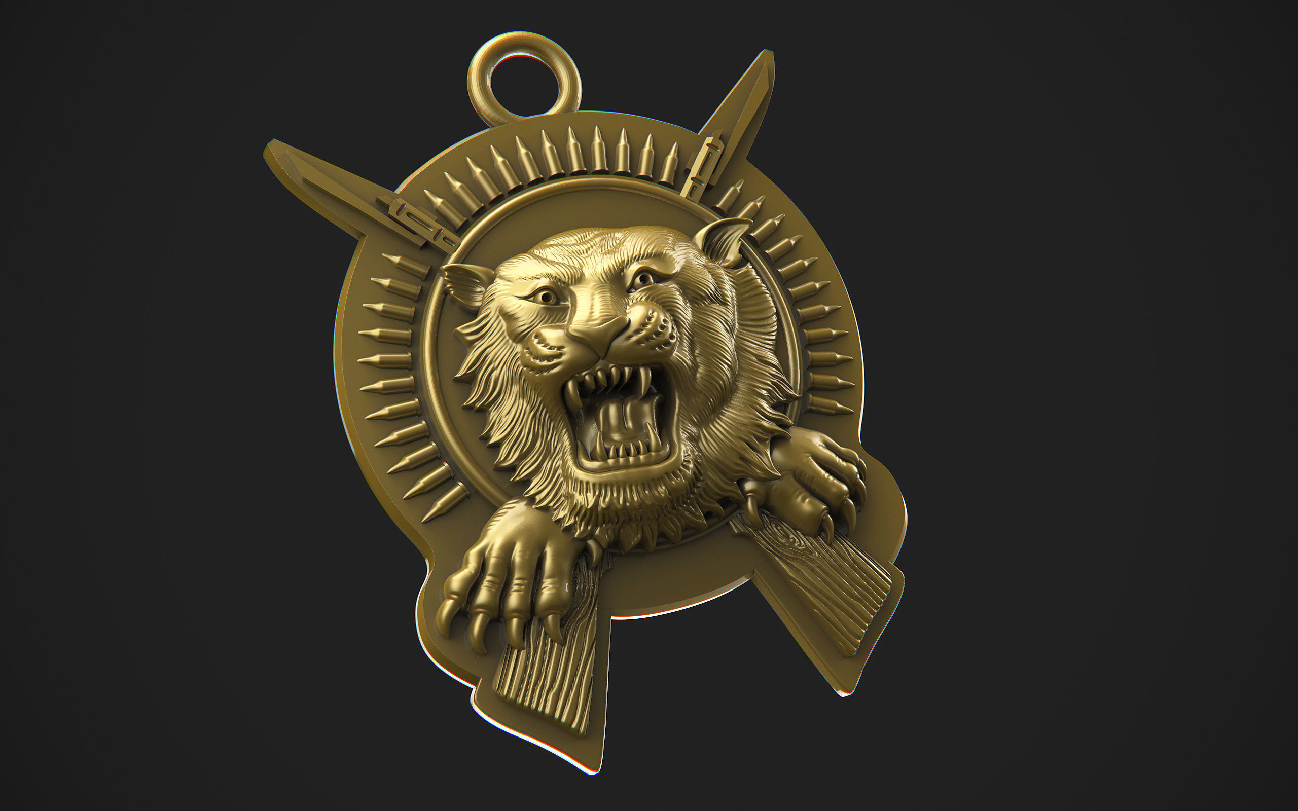 Tiger 3D print model_3