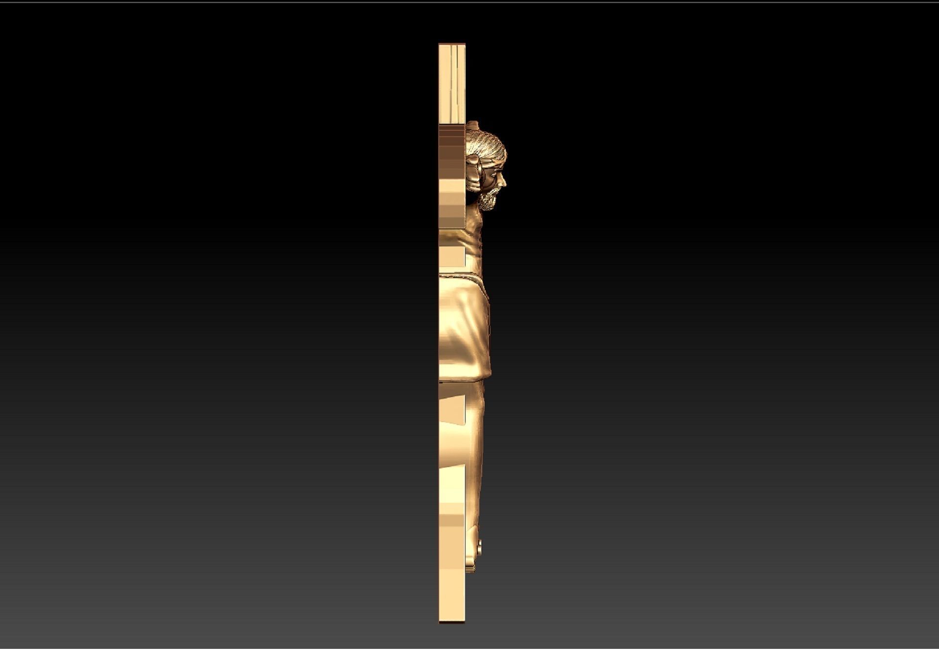 JESUS CROSS PENDENT 3D print model_8