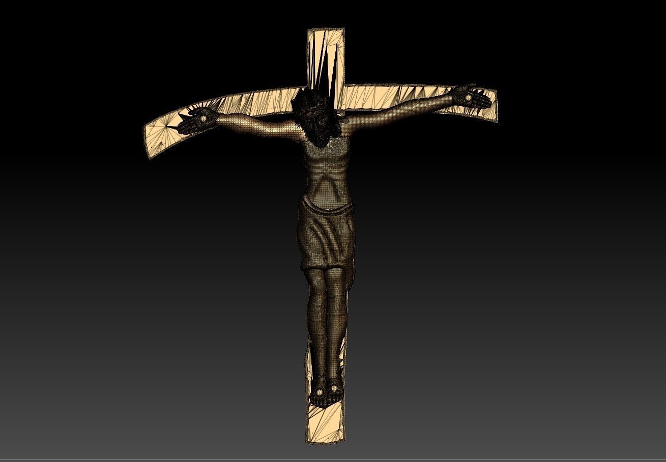 JESUS CROSS PENDENT 3D print model_10