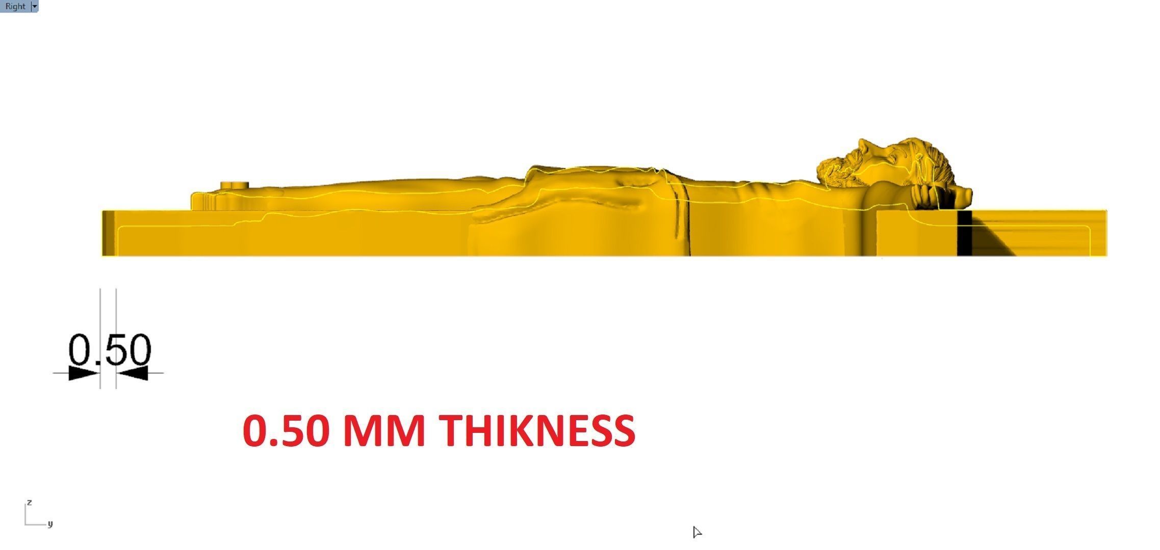 JESUS CROSS PENDENT 3D print model_3