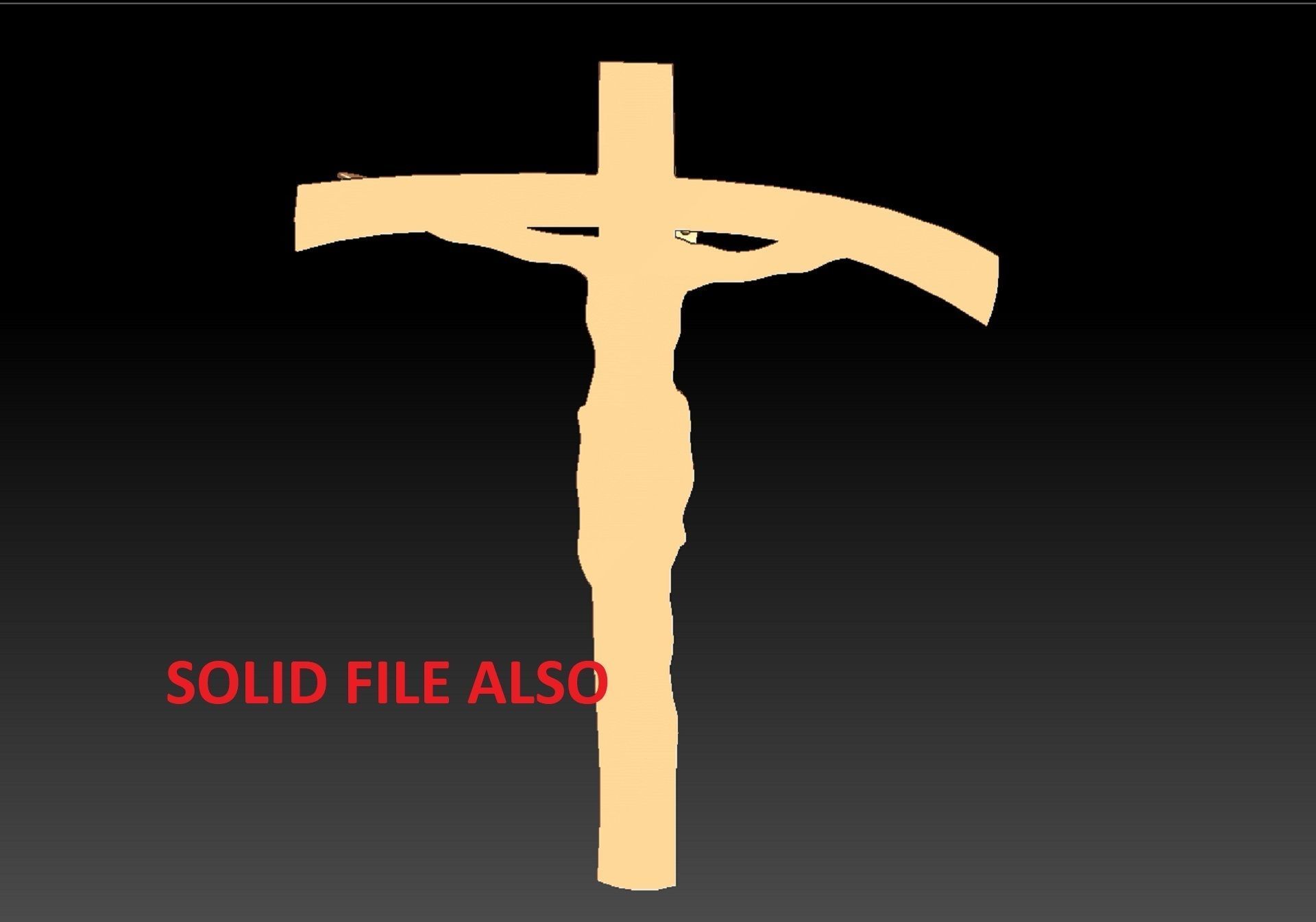 JESUS CROSS PENDENT 3D print model_9