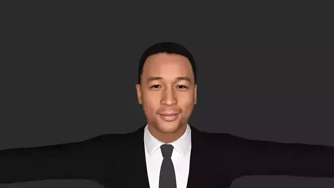 John Legend Hyper Realistic Full Body Rigged Character