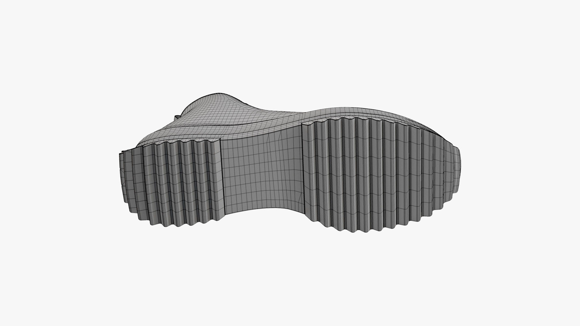 Converse Run Star Hike Platform High Top Mono Black 3D model_15