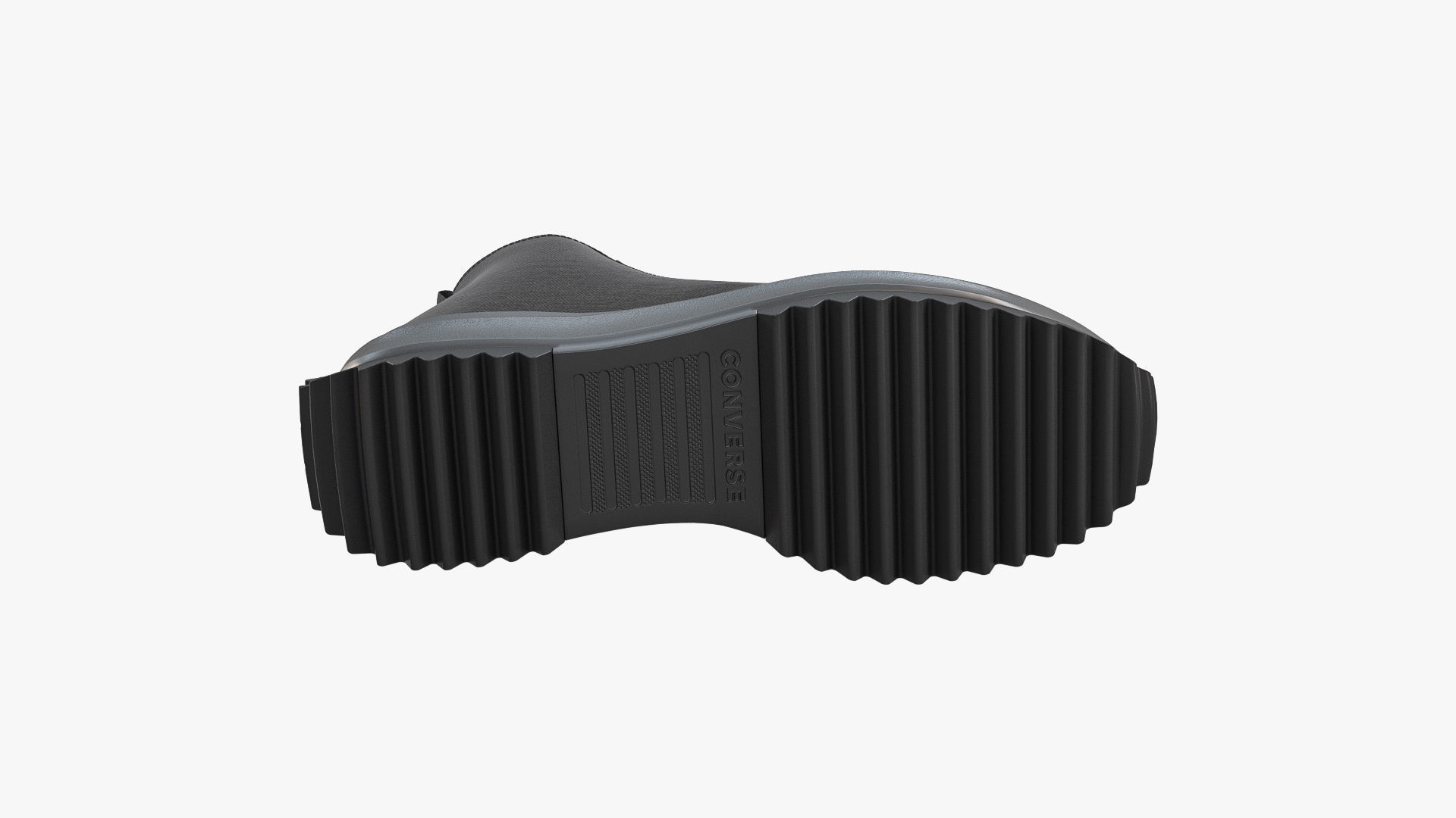 Converse Run Star Hike Platform High Top Mono Black 3D model_8