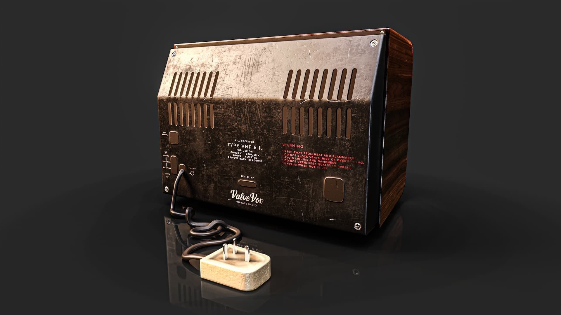 Radio Valve 3D Model Game Ready Low-poly 3D model_5