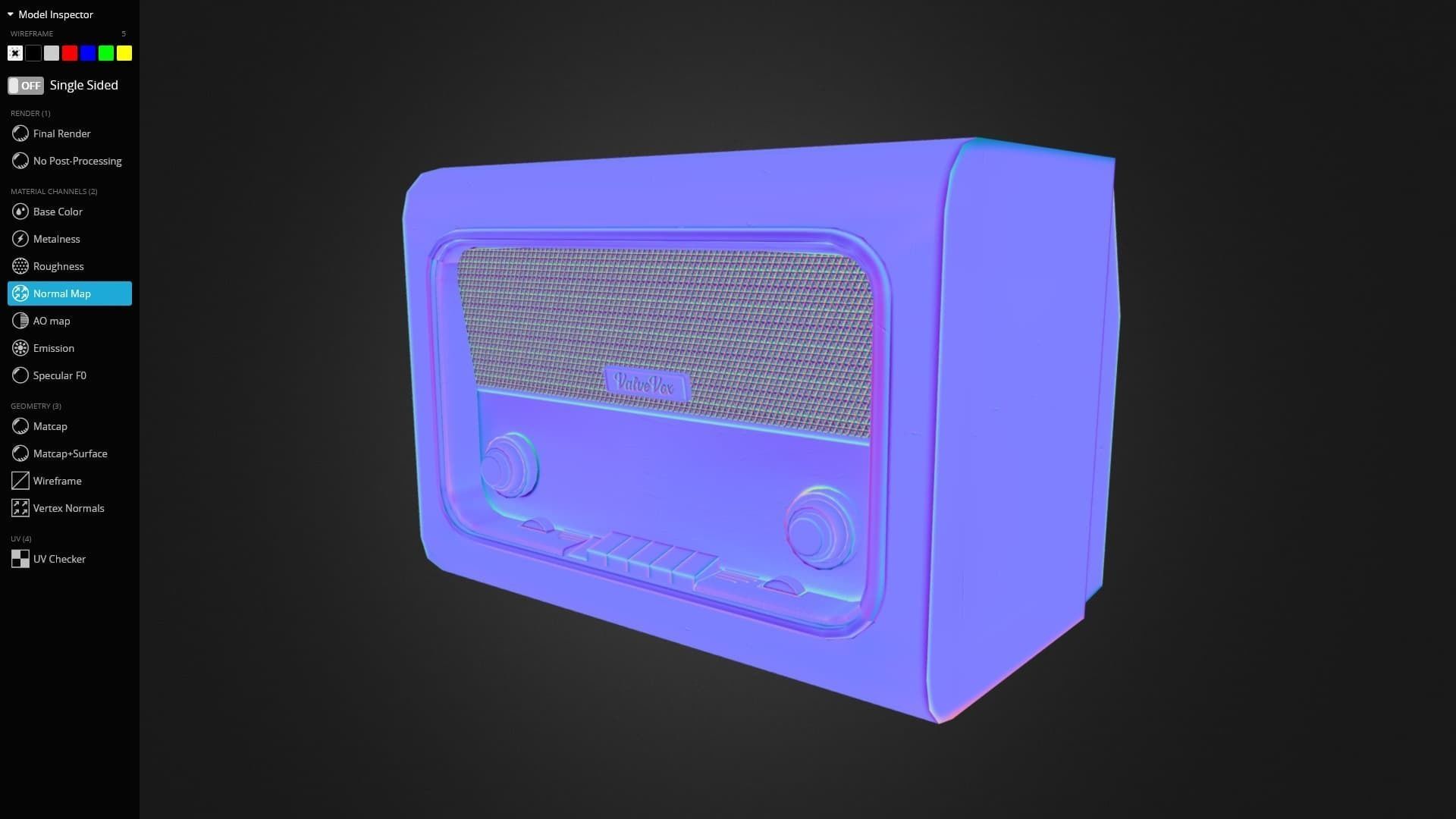 Radio Valve 3D Model Game Ready Low-poly 3D model_11
