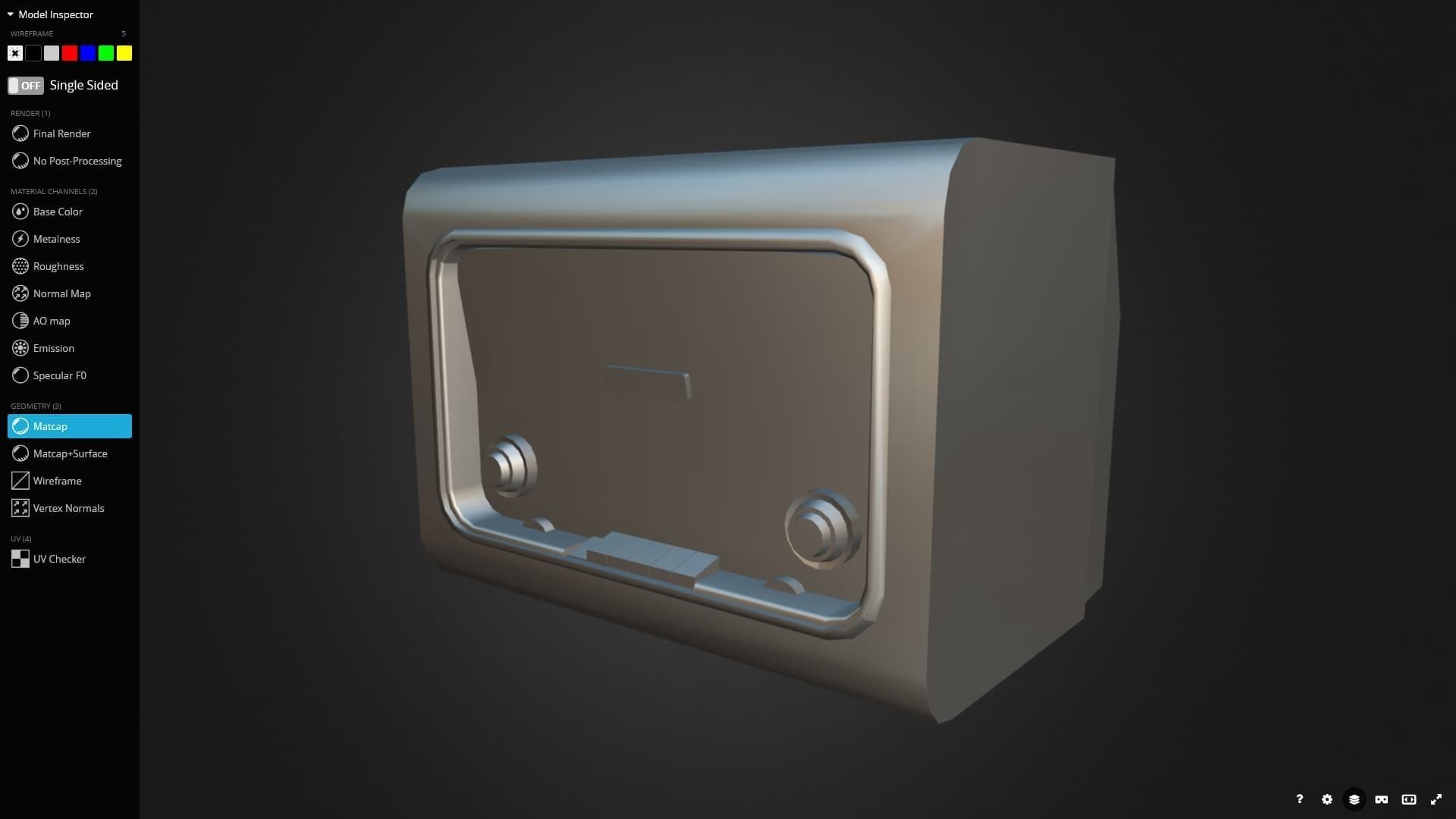 Radio Valve 3D Model Game Ready Low-poly 3D model_13