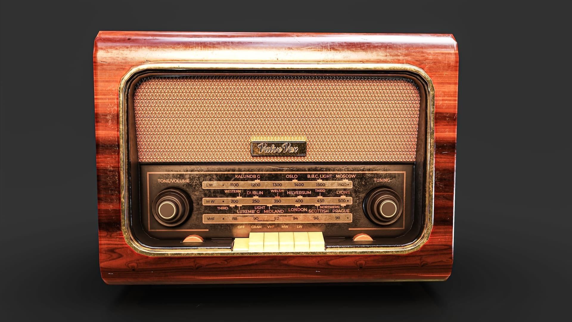 Radio Valve 3D Model Game Ready Low-poly 3D model_3